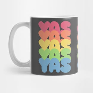 YAS QUEEN Slogan Tee / Typographic Design Mug